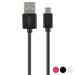 USB Cable to Micro USB KSIX 1 m - Компютър Кабели и адаптери<<<Компютри| Електроника<<<BigBuy&&&USB кабели<<<Компютър