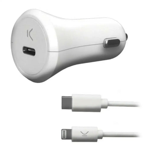 USB Car Charger KSIX Apple-compatible 18W - Електроника GPS и Автомобил<<<Компютри| Електроника<<<BigBuy&&&USB зарядни