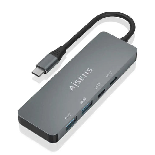 USB Hub Aisens A109-0694 Grey - Компютър Мрежи и компоненти<<<Компютри| Електроника<<<BigBuy&&&HUB USB<<<Компютър Мрежи