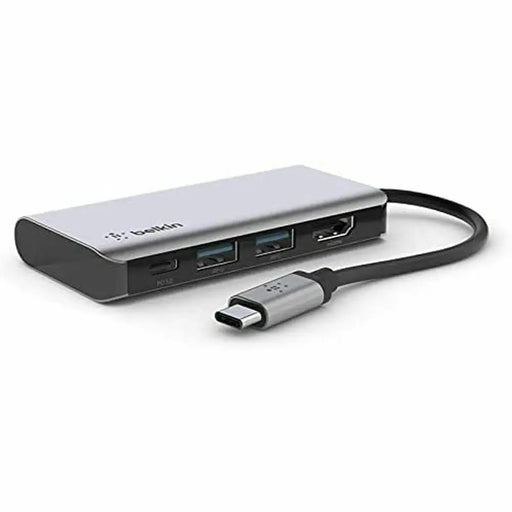 USB Hub Belkin AVC006btSGY Silver 100 W (1 Unit) - Компютър Мрежи и компоненти<<<Компютри| Електроника<<<BigBuy&&&HUB
