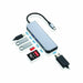 USB Hub Conceptronic 6 in 1 Grey Aluminium - Компютър Мрежи и компоненти<<<Компютри| Електроника<<<BigBuy&&&HUB
