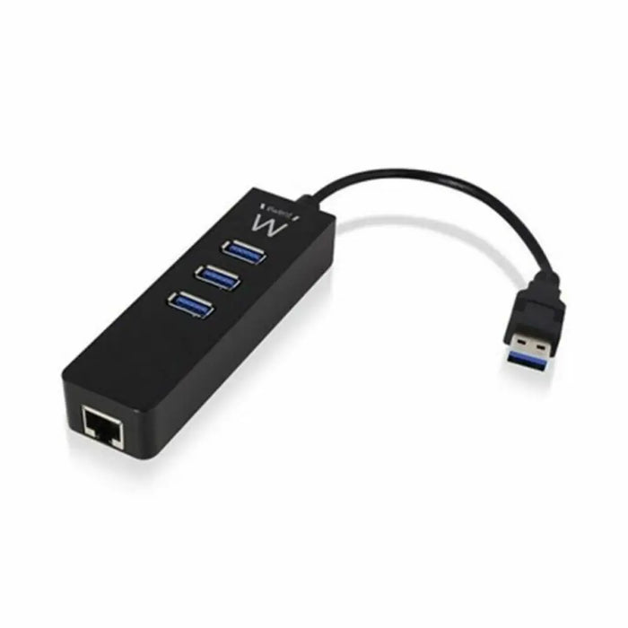 USB Hub Ewent AAOAUS0127 3 x USB 3.1 RJ45 Plug and Play - Компютър Мрежи и компоненти<<<Компютри|