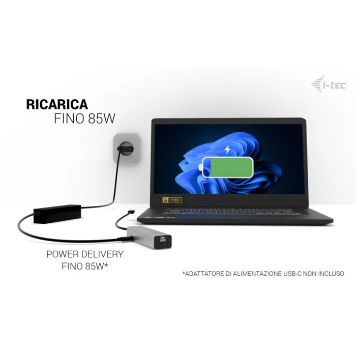 USB Hub i-Tec C31HUBMETAL8KPDPRO Silver - Компютър Мрежи и компоненти<<<Компютри| Електроника<<<BigBuy&&&HUB