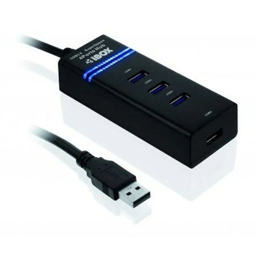 USB Hub Ibox IUH3FB Black - HUB USB<<<Компютър Мрежи и компоненти<<<Компютри| Електроника<<<BigBuy&&&USB