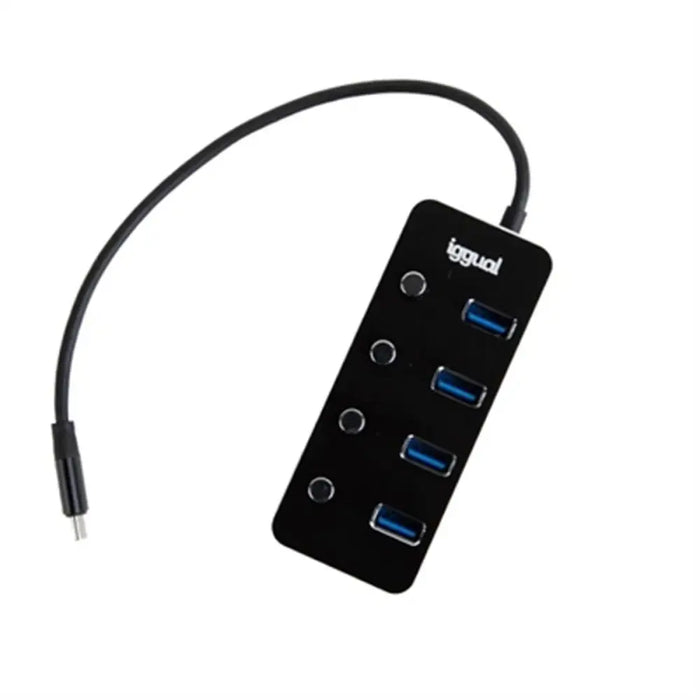 USB Hub iggual IGG318485 - Компютър Мрежи и компоненти<<<Компютри| Електроника<<<BigBuy&&&HUB USB<<<Компютър Мрежи и