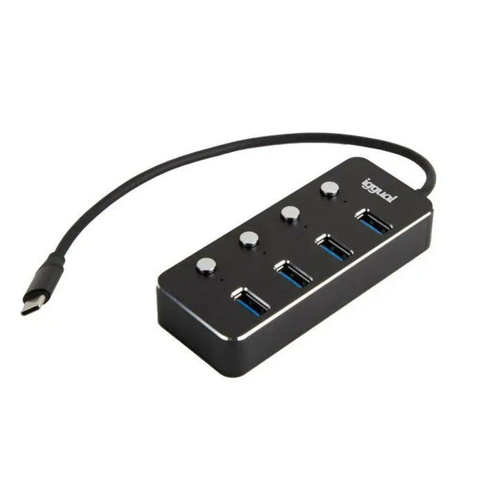 USB Hub iggual IGG318485 - Компютър Мрежи и компоненти<<<Компютри| Електроника<<<BigBuy&&&HUB USB<<<Компютър Мрежи и