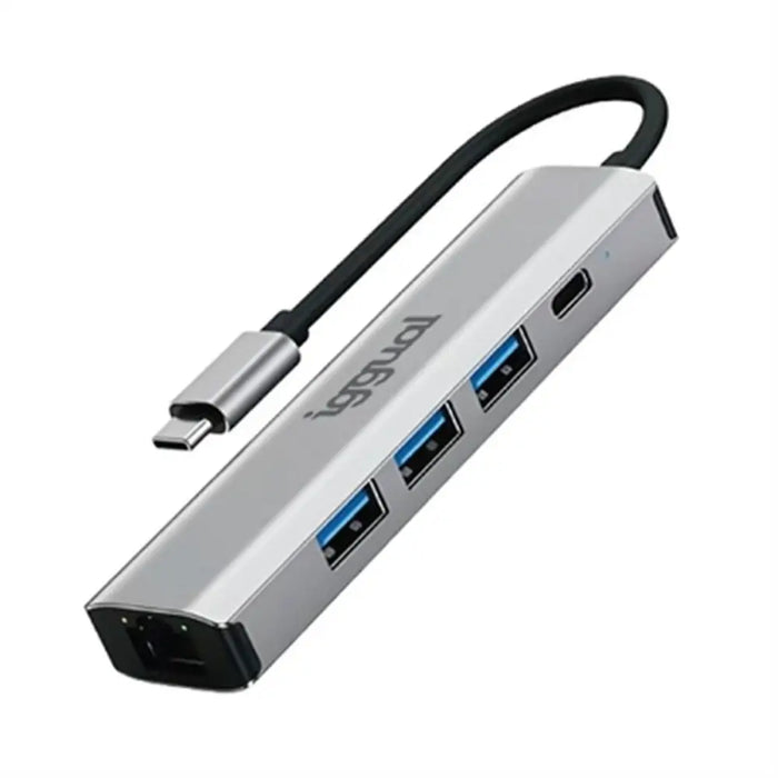 USB Hub iggual IGG320181 - Компютър Мрежи и компоненти<<<Компютри| Електроника<<<BigBuy&&&HUB USB<<<Компютър Мрежи и