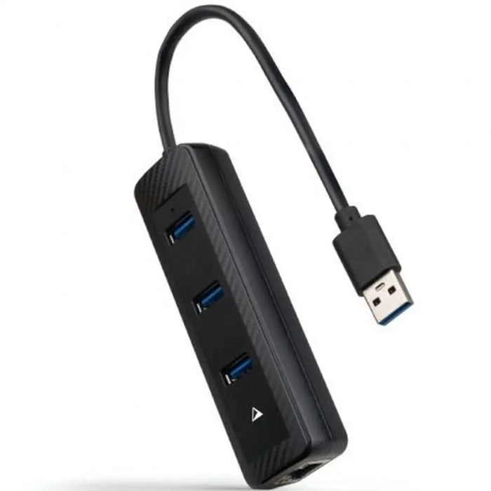 USB Hub NANOCABLE 10.16.4604 Black - Компютър Мрежи и компоненти<<<Компютри| Електроника<<<BigBuy&&&HUB USB<<<Компютър