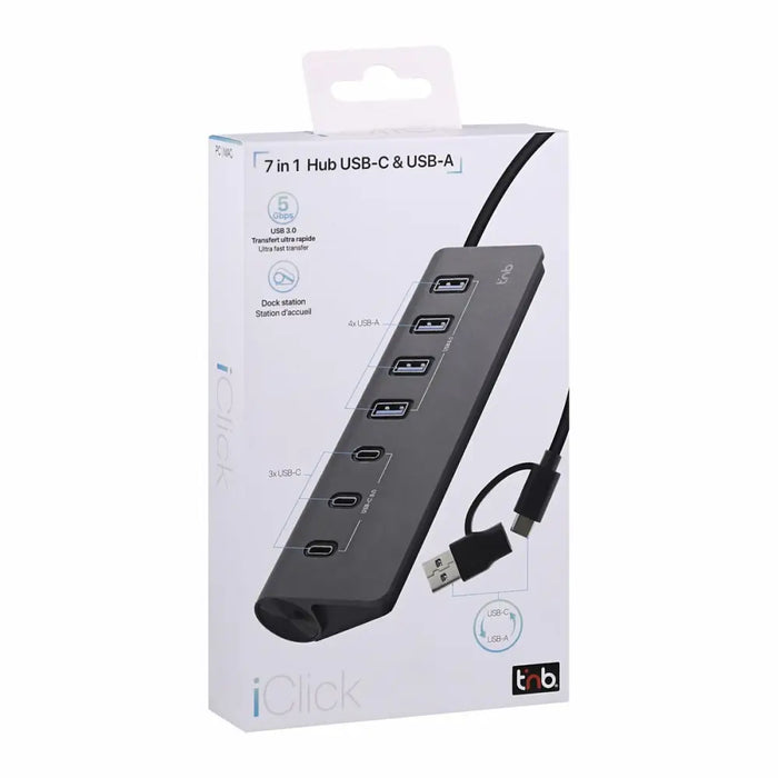 USB Hub T’NB HUBUSB7ALCU - Компютър Мрежи и компоненти<<<Компютри| Електроника<<<BigBuy&&&HUB USB<<<Компютър Мрежи и