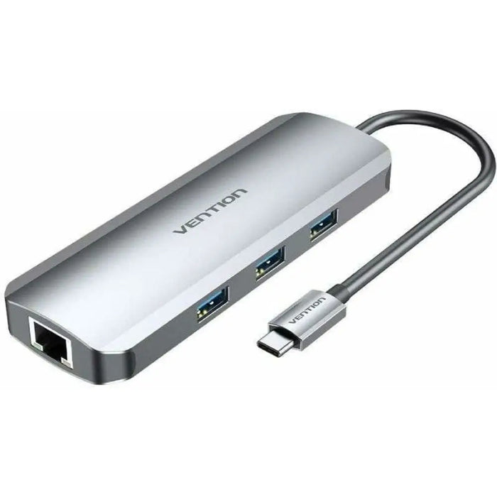 USB Hub Vention TOLHB 100 W Silver - Компютър Мрежи и компоненти<<<Компютри| Електроника<<<BigBuy&&&HUB USB<<<Компютър