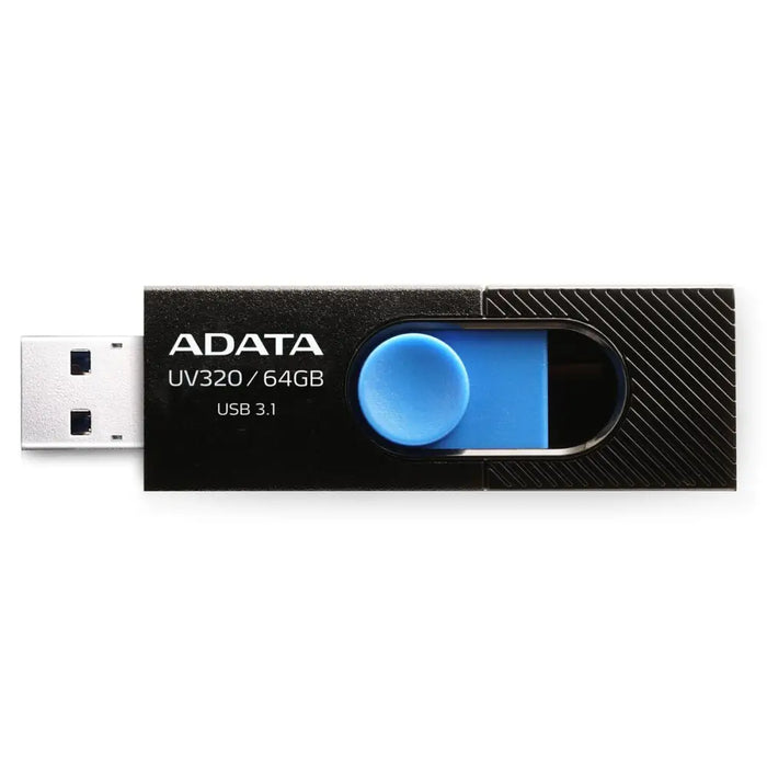 USB stick Adata UV320 64 GB Black/Blue - USB флаш устройства<<<Компютър Мрежи и компоненти<<<Компютри|