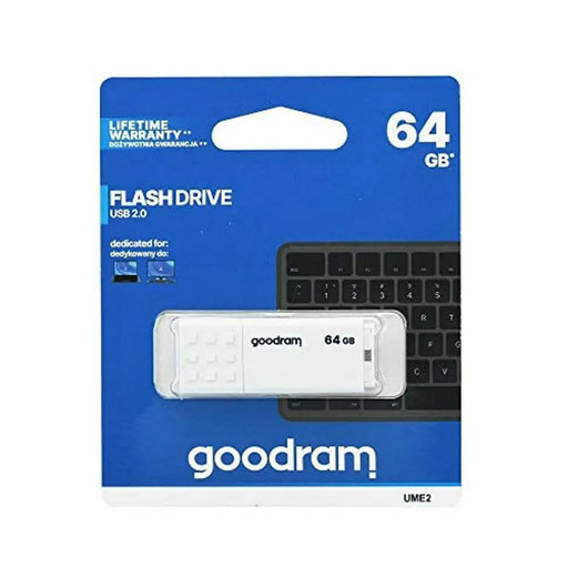 USB stick GoodRam UME2-0640W0R11 64 GB White - Компютър Мрежи и компоненти<<<Компютри| Електроника<<<BigBuy&&&USB флаш