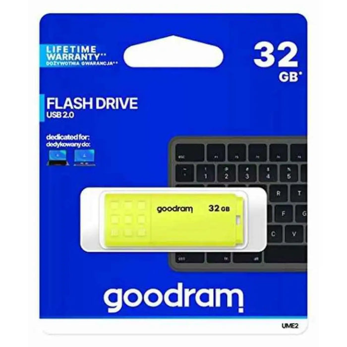 USB stick GoodRam UME2 Yellow 32 GB (1 Unit) - USB флаш устройства<<<Компютър Мрежи и компоненти<<<Компютри|
