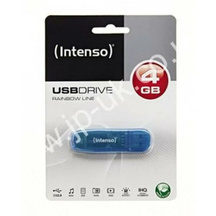 USB stick INTENSO 3502450 4 GB Blue - Компютър Мрежи и компоненти<<<Компютри| Електроника<<<BigBuy&&&USB флаш