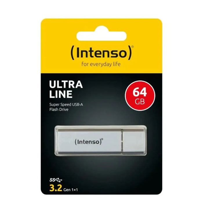 USB stick INTENSO 3531490 64 GB 2 Units Silver - Компютър Мрежи и компоненти<<<Компютри| Електроника<<<BigBuy&&&USB