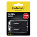 USB stick INTENSO 3533494 Black 64 GB (2 Units) - Компютър Мрежи и компоненти<<<Компютри| Електроника<<<BigBuy&&&USB
