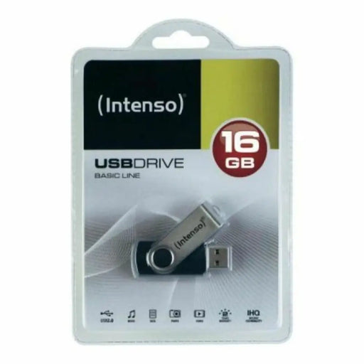USB stick INTENSO Basic Line 32 GB Black Silver 32 GB USB stick - Компютър Мрежи и компоненти<<<Компютри|