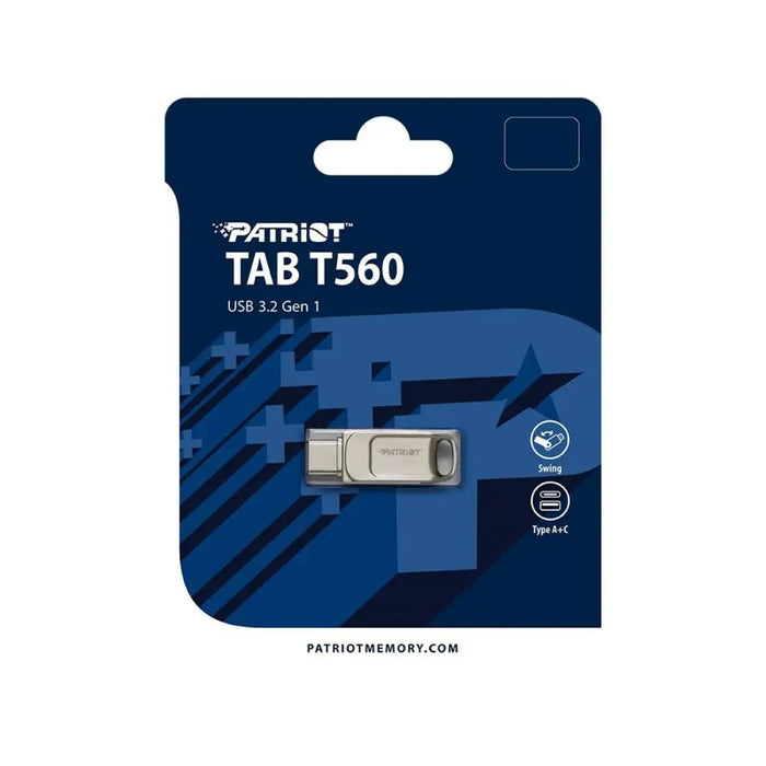 USB stick Patriot Memory PS128GT560DS5D Silver 128 GB - USB флаш устройства<<<Компютър Мрежи и компоненти<<<Компютри|
