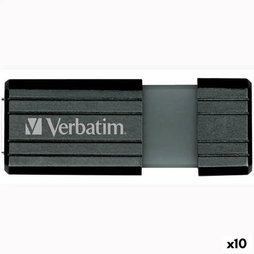 USB stick Verbatim PinStripe Black 64 GB - Компютър Мрежи и компоненти<<<Компютри| Електроника<<<BigBuy&&&USB флаш