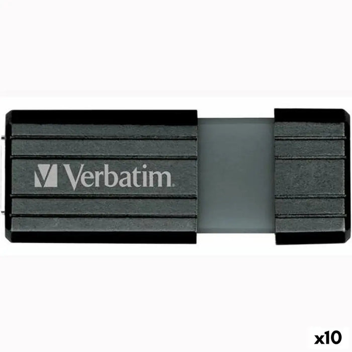 USB stick Verbatim Store’n’go Pinstripe Black 8 GB - Компютър Мрежи и компоненти<<<Компютри| Електроника<<<BigBuy&&&USB