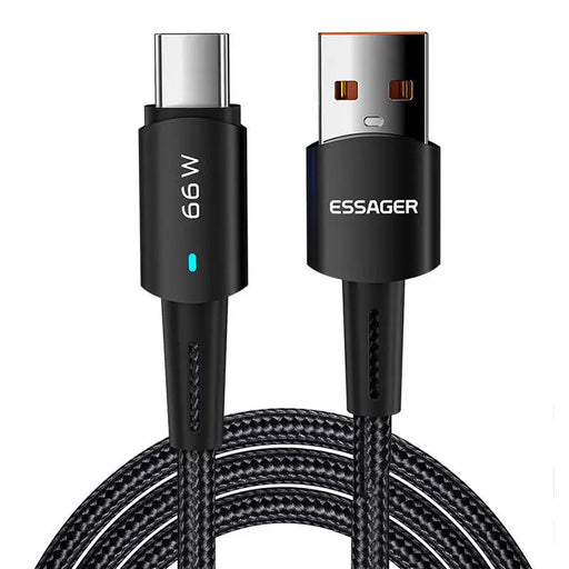 USB to USB-C cable Essager EXCT-CGA01 66W 2m (black) - USB to USB-C<<<USB cables<<<GSM Accessories<<<InnproXML
