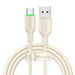 USB to USB-C Cable Mcdodo CA-4750 with LED light 1.2m (beige) - USB to USB-C<<<USB cables<<<GSM Accessories<<<InnproXML