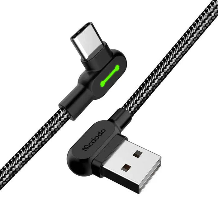 USB to USB-C cable Mcdodo CA-5281 LED 1.2m (black) - USB to USB-C<<<USB cables<<<GSM Accessories<<<InnproXML