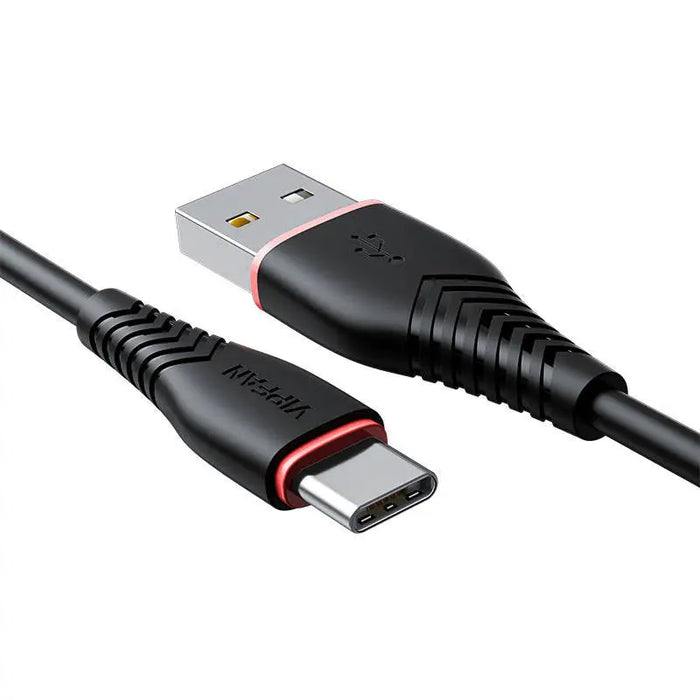 USB to USB-C cable VFAN Anti-Break X01 3A 1m (black) - USB to USB-C<<<USB cables<<<GSM Accessories<<<InnproXML