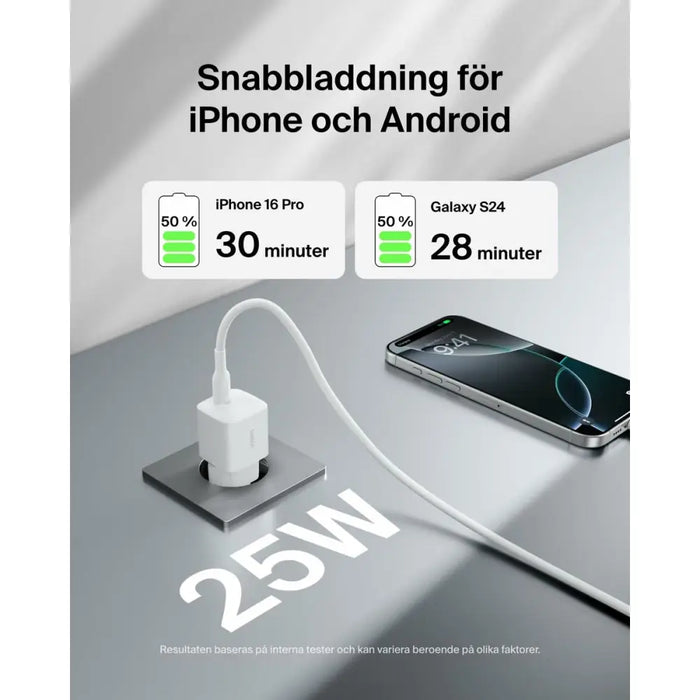 USB to Lightning Cable Belkin WCA012KQWH White - Компютър Мрежи и компоненти<<<Компютри| Електроника<<<BigBuy&&&Батерии