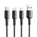 USB to Micro USB cable VFAN Colorful X11 3A 1m (black) - USB to Micro USB<<<USB cables<<<GSM Accessories<<<InnproXML