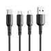 USB to Micro USB cable VFAN Colorful X11 3A 1m (black) - USB to Micro USB<<<USB cables<<<GSM Accessories<<<InnproXML