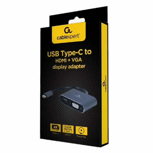 USB to VGA/HDMI Adapter GEMBIRD A-USB3C-HDMIVGA-01 - Адаптери<<<Компютър Кабели и адаптери<<<Компютри|