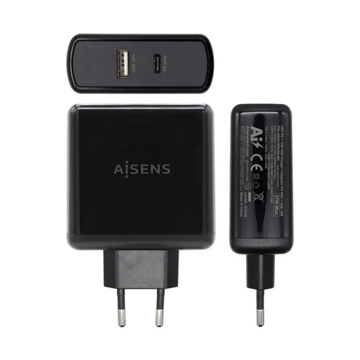 USB Wall Charger Aisens ASCH-2PD45A-BK 57 W Black USB-C - Електроника Телефони и таблети<<<Компютри|