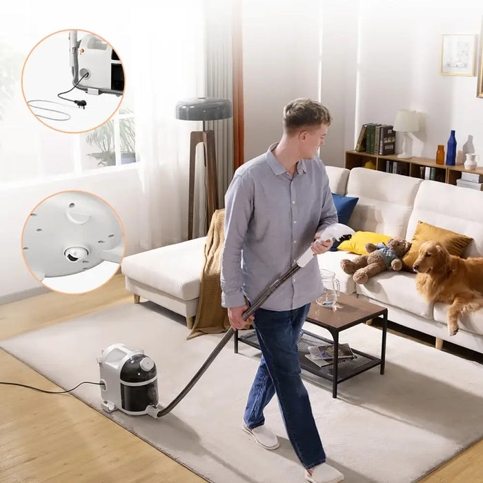 UWANT B200 12000Pa 1900W washing vacuum cleaner with Deep Cleaning steam cleaning function - white - Household