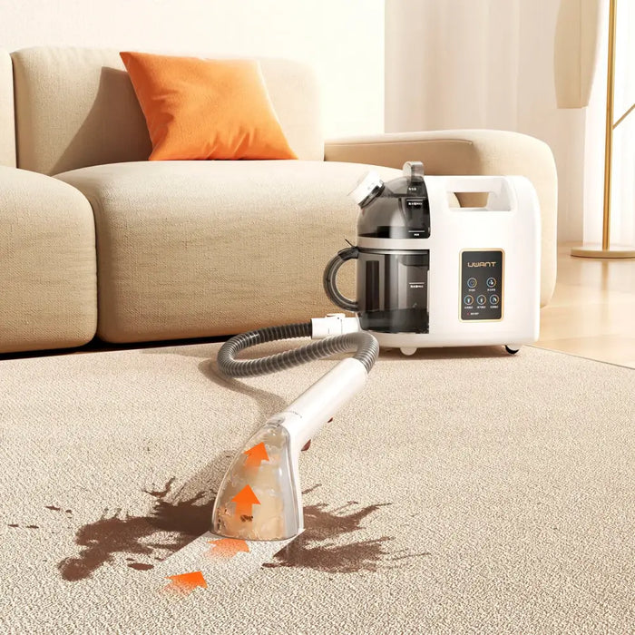 UWANT B200 12000Pa 1900W washing vacuum cleaner with Deep Cleaning steam cleaning function + steam nozzle - white