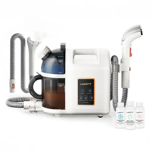 UWANT B200 12000Pa 1900W washing vacuum cleaner with Deep Cleaning steam cleaning function + steam nozzle - white