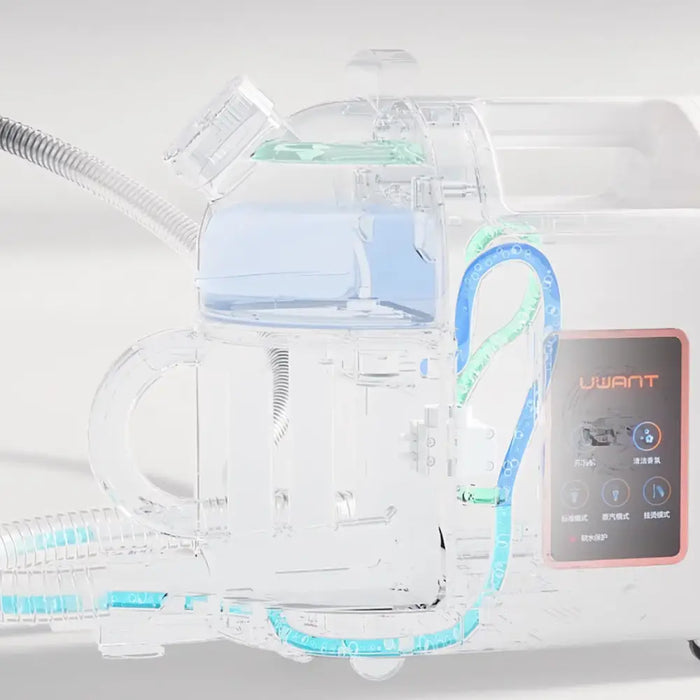 UWANT B200 12000Pa 1900W washing vacuum cleaner with Deep Cleaning steam cleaning function + steam nozzle - white