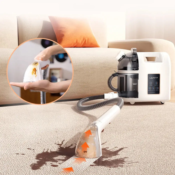 UWANT B200 12000Pa 1900W washing vacuum cleaner with Deep Cleaning steam cleaning function - white - Household