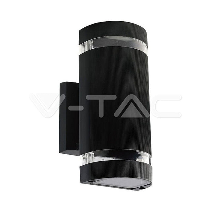 FACADE FIXTURE E27 BI-DIRECTIONAL CIRCLE IP44 BLACK V-TAC