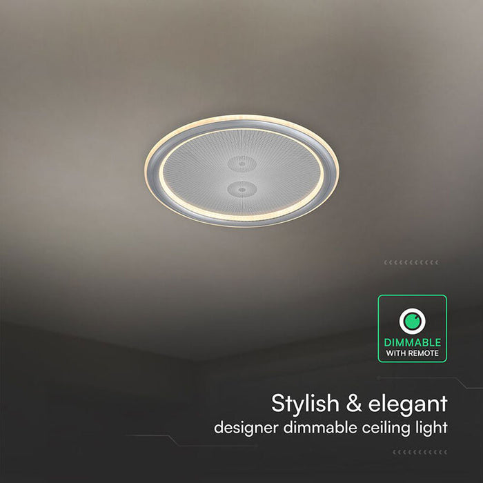LED CEILING LIGHT 50W REMOTE CONTROL GREY 84031 V-TAC