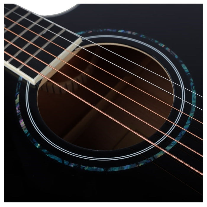 V-TONE VEAG1 CE BK - 4/4 electro-acoustic guitar, black
