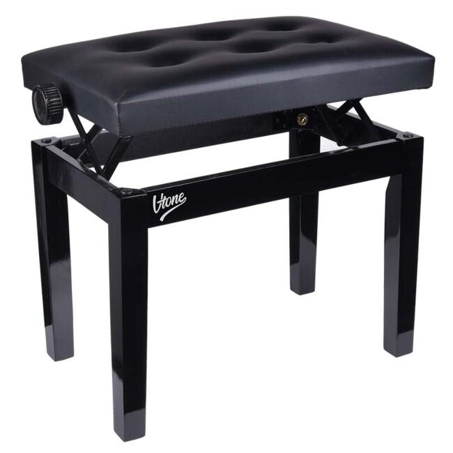 V-TONE ŁAWA 1 BK - height-adjustable piano bench, black