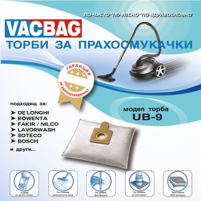 Vacuum cleaner bag VACBAG UB 9