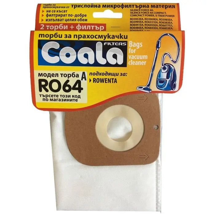 VACUUM CLEANER BAGS COALA RO64-A COALA 3 PCS - Акс. малки ел.уреди<<<Домакински електроуреди<<<Мебели и