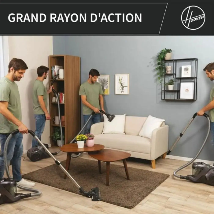 vacuum cleaner Hoover HP321PAF Grey 850 W - Почистване Прахосмукачки И Гладене<<<Дом Градина<<<BigBuy&&&Прахосмукачки и
