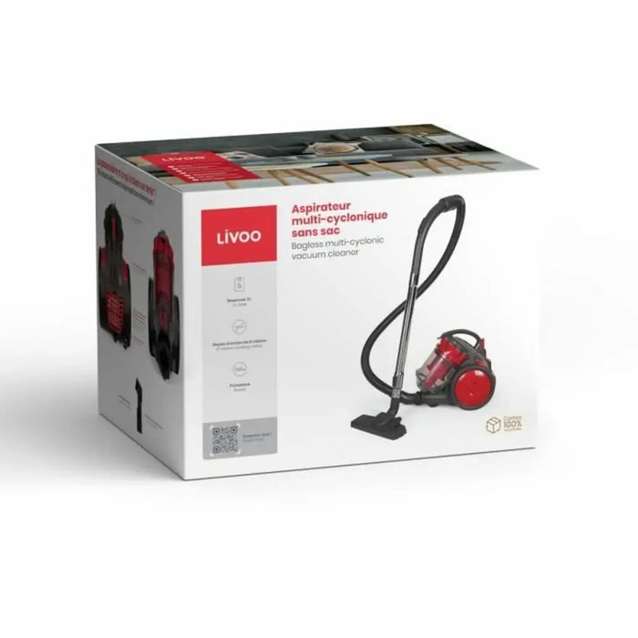 vacuum cleaner Livoo Red 700 W - Почистване Прахосмукачки И Гладене<<<Дом Градина<<<BigBuy&&&Прахосмукачки и