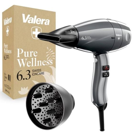 Professional hair dryer VALERA Swiss Ioncare SIC 6.3 RC, 2000 W, Timeless Grey