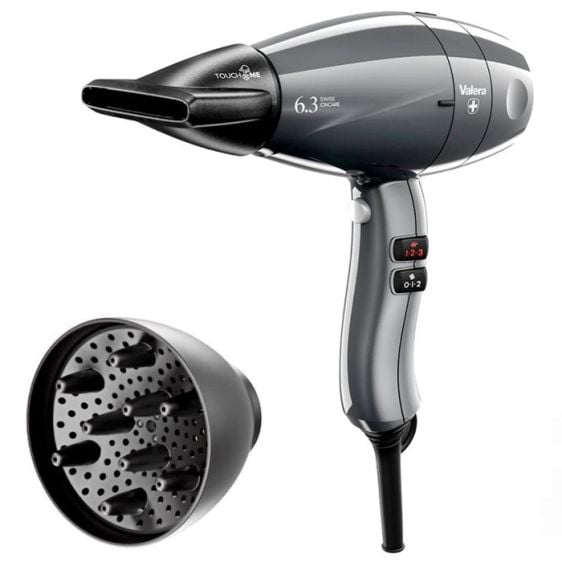 Professional hair dryer VALERA Swiss Ioncare SIC 6.3 RC, 2000 W, Timeless Grey
