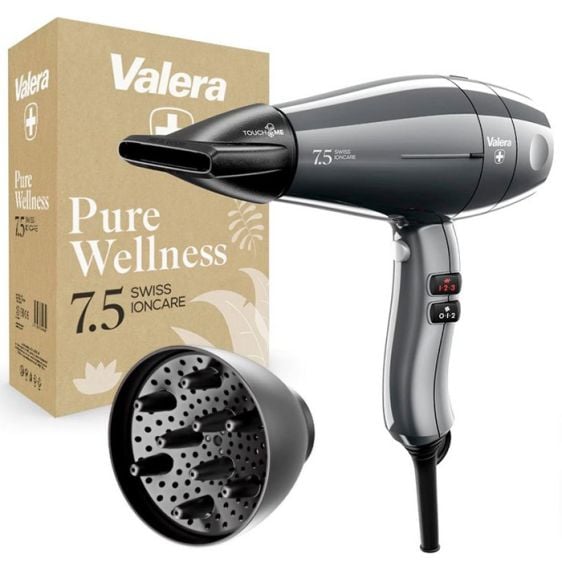 Professional hair dryer VALERA Swiss Ioncare SIC 7.5 RC, 2000 W, Grey