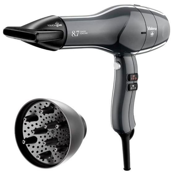 Professional hair dryer VALERA Swiss Ioncare SIC 8.7 RC, 2000 W, Timeless Grey